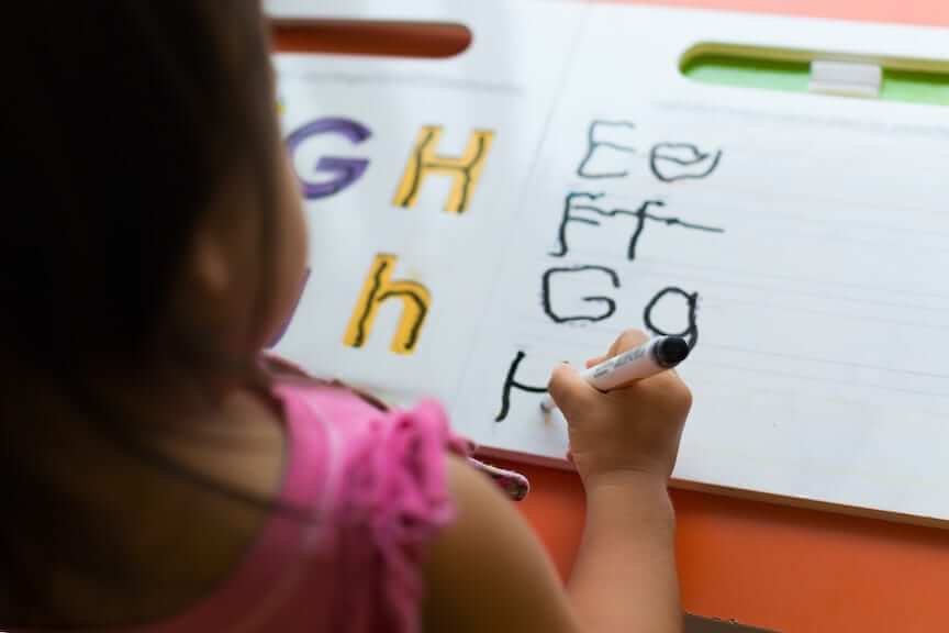 develop writing skills in kids